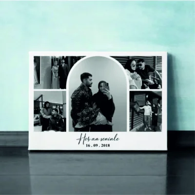 Aşk Konseptli 5 Fotoğraflı Kanvas Tablo