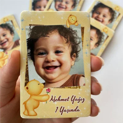 Ayıcık Tasarımlı Doğum Günü Magneti