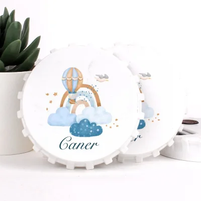 Balon Temalı Açacaklı Erkek Bebek Magneti