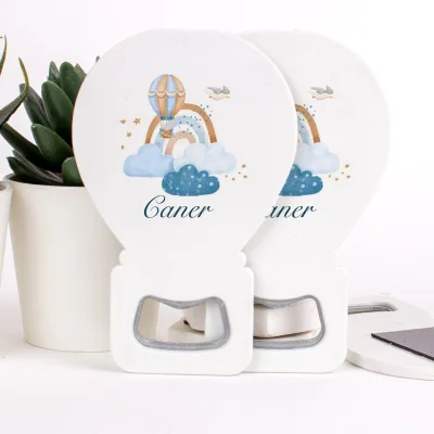 Balon Temalı Açacaklı Erkek Bebek Magneti