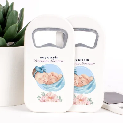 Bebek Temalı Açacaklı Kız Bebek Magneti