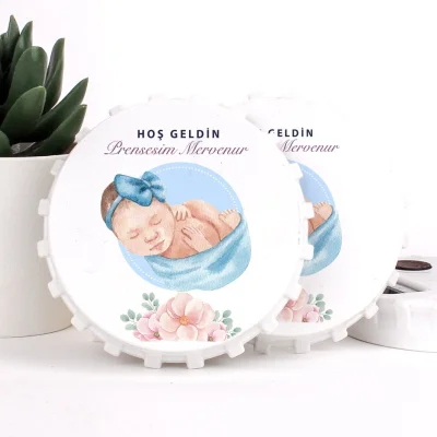 Bebek Temalı Açacaklı Kız Bebek Magneti