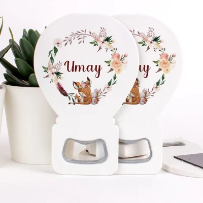 Ceylan Temalı Açacaklı Kız Bebek Magneti