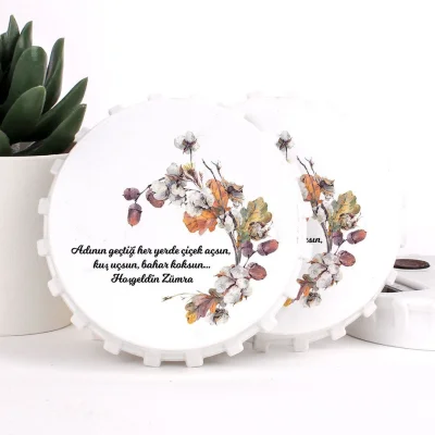 Çiçek Temalı Açacaklı Kız Bebek Magneti