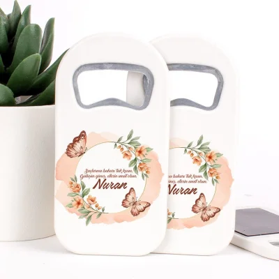 Çiçek Temalı Açacaklı Kız Bebek Magneti