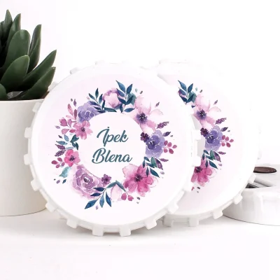 Çiçek Temalı Açacaklı Kız Bebek Magneti