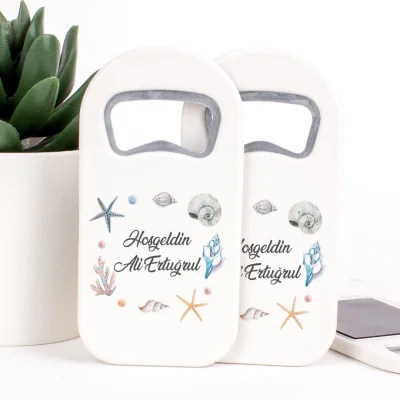 Deniz Yıldızı Temalı Açacaklı Erkek Bebek Magneti