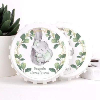 Fil Temalı Açacaklı Bebek Magneti