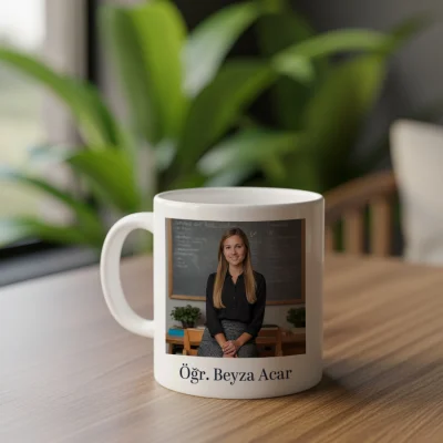 Fotoğraflı Öğretmenler Günü Hediye Kupası