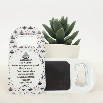 Gemi Temalı Açacaklı Direkt Bebek Magneti