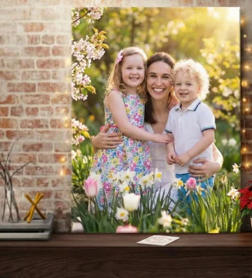 Kişiye Özel Fotoğraflı Kanvas Tablo, Doğum Günü Hediyesi, Ev Hediyesi, Sevgiliye Hediye, Kadınlar Günü