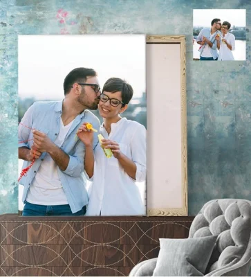 Kişiye Özel Fotoğraflı Kanvas Tablo, Doğum Günü Hediyesi, Ev Hediyesi, Sevgiliye Hediye, Kadınlar Günü