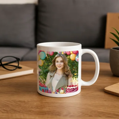 Kişiye Özel Fotoğraflı Kupa Bardak Hediye