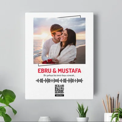 Kişiye Özel Fotoğraflı Spotify Kanvas Tablo