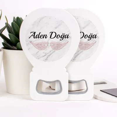 Melek Temalı Açacaklı Kız Bebek Magneti