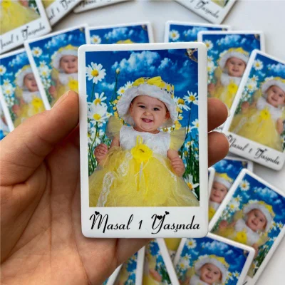 Polaraid Tasarımlı Doğum Günü Magneti -  10 Adet