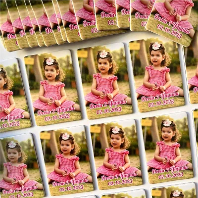 Resimli Doğum Günü Magneti - 10 Adet