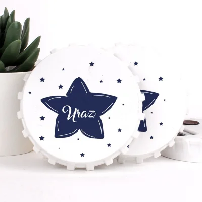 Yıldız Temalı Açacaklı Erkek Bebek Magneti